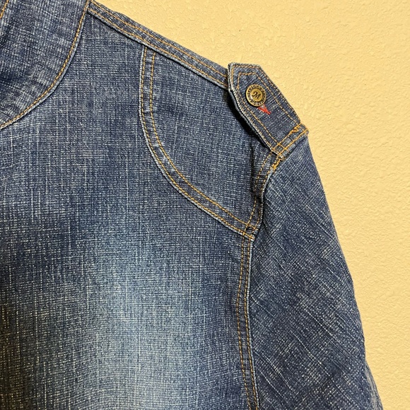 Magic Jeans Vintage Blue Denim Jacket. Great Detailing. Size L - Picture 4 of 6